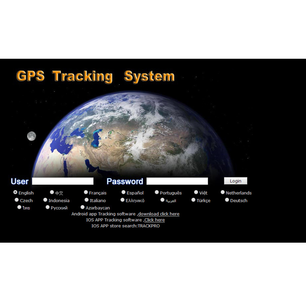 Multiple languages GPS Tracking Platform Building